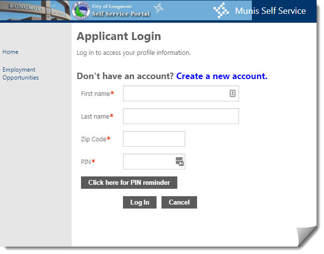 Applicant-Login