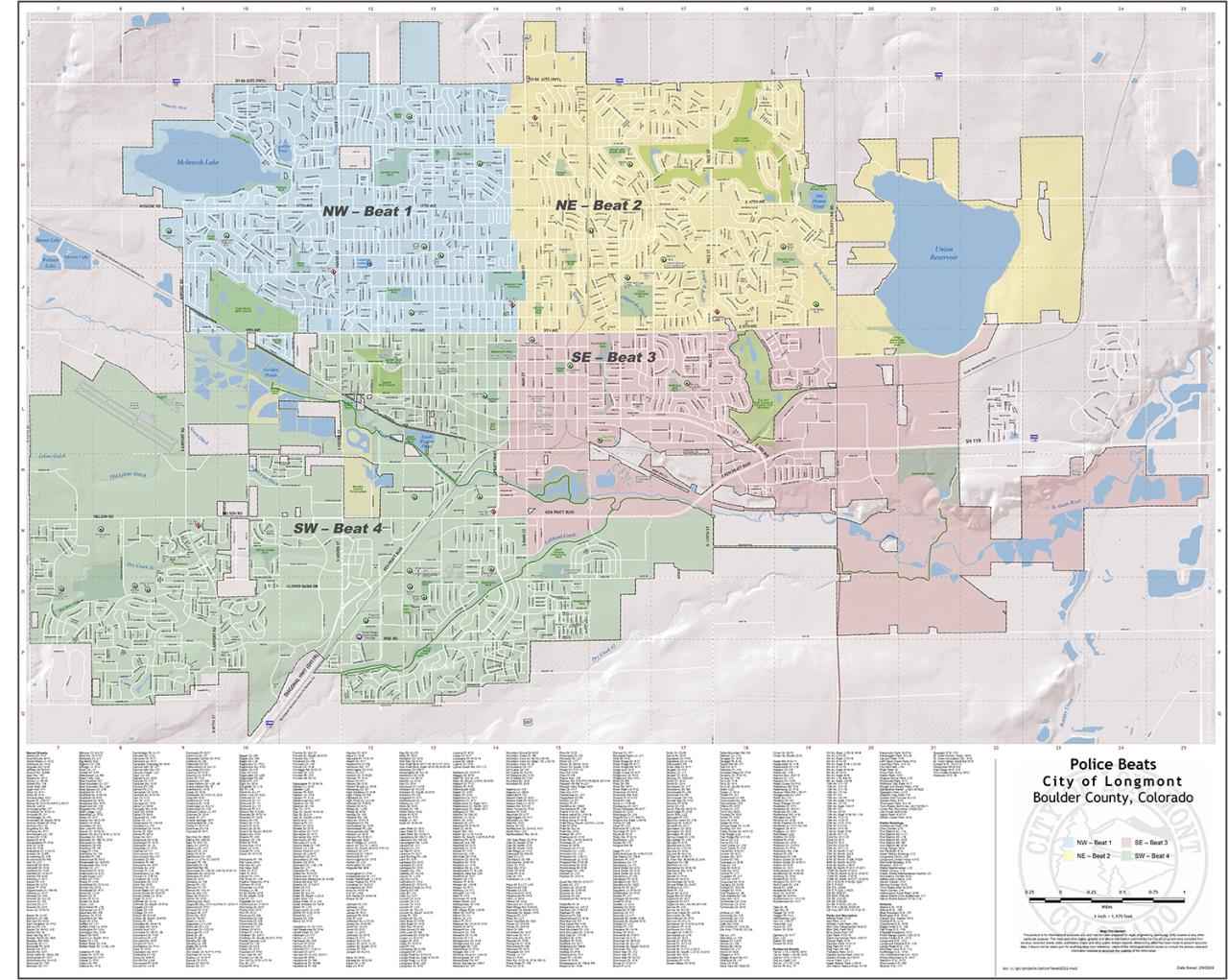 Neighborhood Map Police Officer Assignments