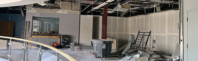 Interior view of safety and justice renovations