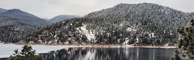 A summer view of Ralph Price Reservoir