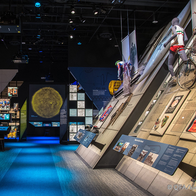 An exhibit about space is shown at the Museum of Boulder