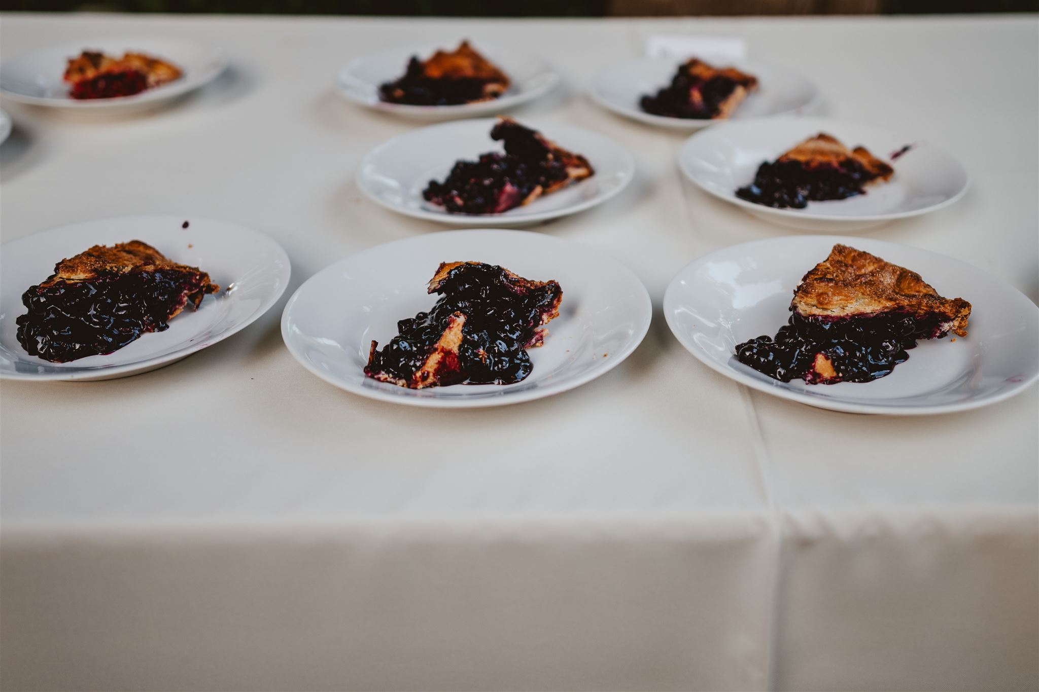 Dessert table at a wedding